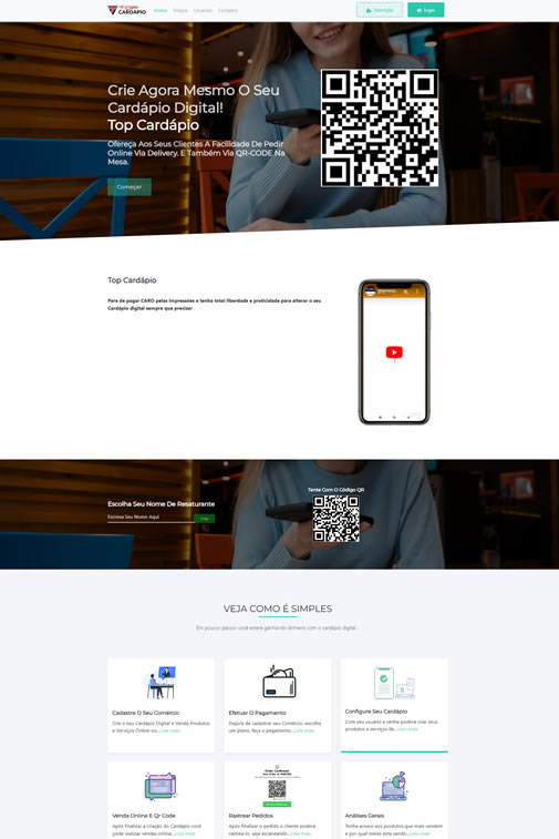 Sistemas: Revenda de Cardápios