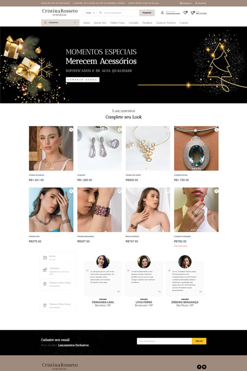 Loja Virtual: Cristina Rosseto