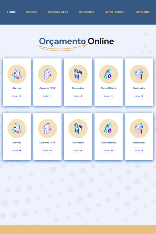 Sistemas: Orçamento On-line
